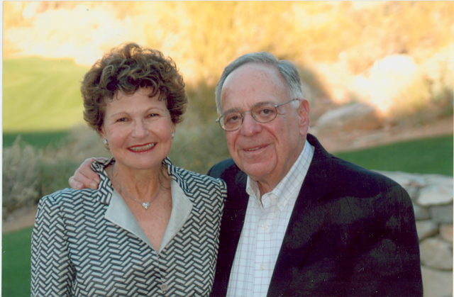 Anne Zeiger Friedman with husband, Burton