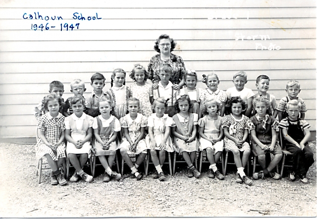 Calhoun School, 1st grade, 1946-47