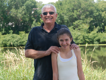 Gary Baumeister & Granddaughter, Emily. Taken in Waukesha, August 2008